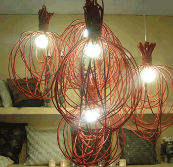 Whisk Lamp Abaca